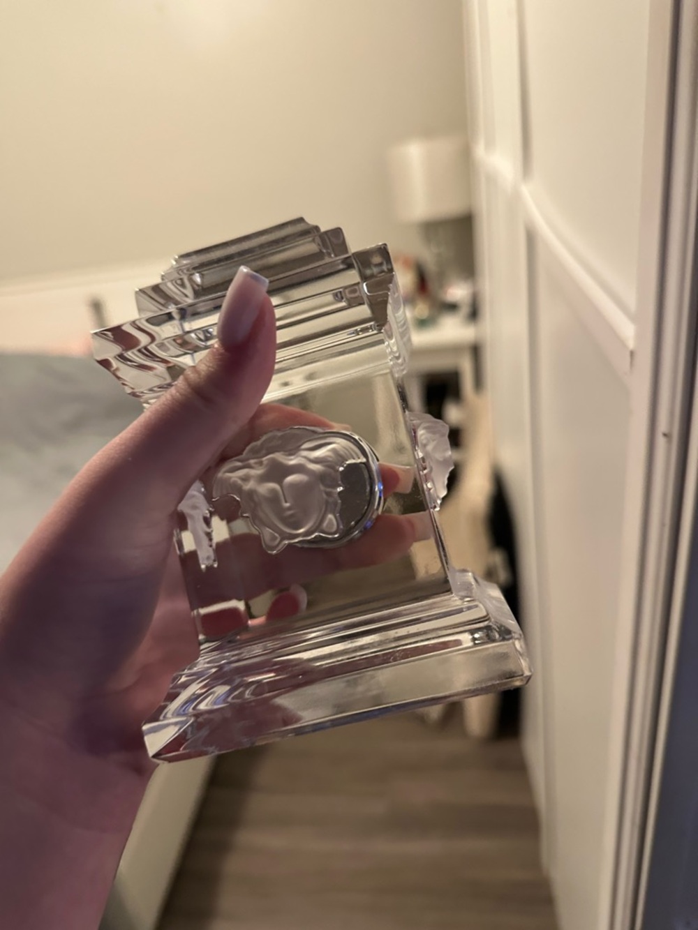 Versace Clear Crystal Medusa Accent Pillar